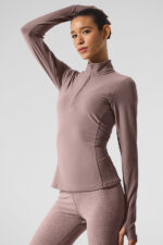 Alosoft 1/2 Zip Rapid Pullover – Mushroom - Image 3