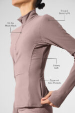 Alosoft 1/2 Zip Rapid Pullover – Mushroom