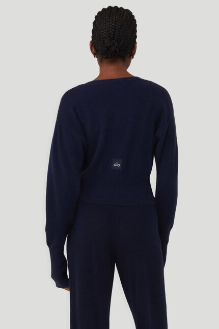 Cashmere Jet Set Cardigan – Navy