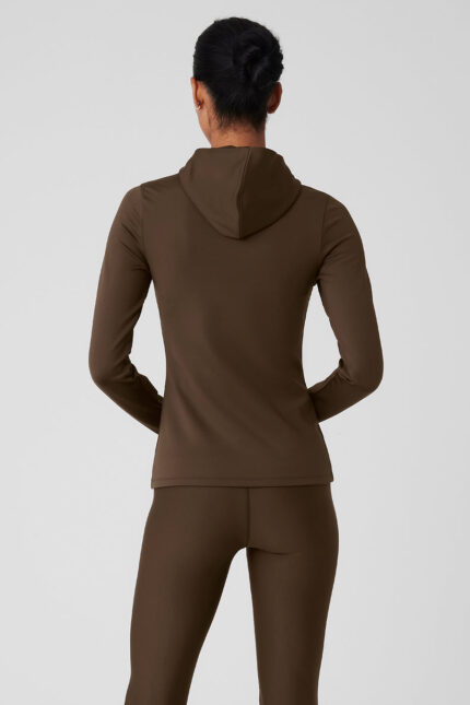 Airlift Winter Warm Hooded Runner – Espresso
