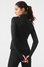 Airlift Winter Warm 1/4 Zip Long Sleeve – Black - Image 2