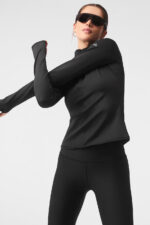 Airlift Winter Warm 1/4 Zip Long Sleeve – Black - Image 3