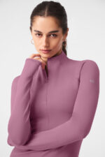 Airlift Winter Warm 1/4 Zip Long Sleeve – Soft Mulberry - Image 3