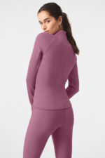 Airlift Winter Warm 1/4 Zip Long Sleeve – Soft Mulberry - Image 2