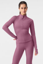 Airlift Winter Warm 1/4 Zip Long Sleeve – Soft Mulberry - Image 4