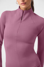 Airlift Winter Warm 1/4 Zip Long Sleeve – Soft Mulberry