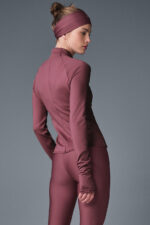 Airlift Winter Warm 1/4 Zip Long Sleeve – Burgundy Truffle
