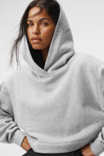 Bae Hoodie – Athletic Heather Grey - Image 2