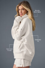 Hazy Mock Neck Pullover – Ivory - Image 5