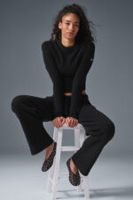 Snuggle Up Sweater Long Sleeve – Black - Image 3