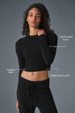 Snuggle Up Sweater Long Sleeve – Black - Image 5