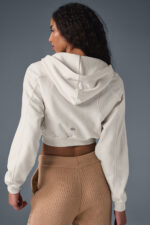 Sweet Escape Zip Up Hoodie – Ivory - Image 5