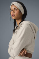 Sweet Escape Zip Up Hoodie – Oatmeal Heather - Image 3