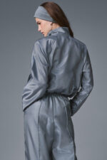 Cropped Afterglow Pullover – Steel Grey