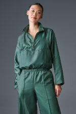 Cropped Afterglow Pullover – Winter Ivy
