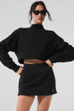 Cropped Serenity Coverup – Black - Image 4