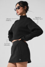 Cropped Serenity Coverup – Black - Image 3