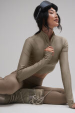 Airlift Winter Warm Ski Time Long Sleeve – Light Cocoa - Image 3