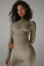 Airlift Winter Warm Mesh Ski Time Long Sleeve – Light Cocoa - Image 5