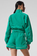 Motivate Full-Zip Track Jacket – Spruce Green/White - Image 4