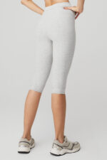 Alosoft High-Waist Iconic 90s Capri – Athletic Heather Grey - Image 3