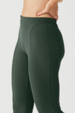 High-Waist Zip It Flare Legging – Dark Cactus - Image 2