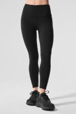 Alosoft High-Waist 7/8 Highlight Legging – Black - Image 5