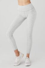 Alosoft High-Waist 7/8 Highlight Legging – Athletic Heather Grey - Image 4