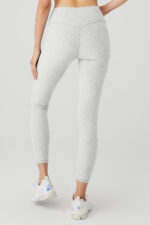 Alosoft High-Waist 7/8 Highlight Legging – Athletic Heather Grey - Image 2