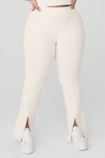 Airbrush High-Waist 7/8 Flutter Legging – Ivory - Image 5