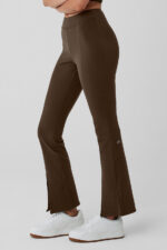 Airbrush High-Waist 7/8 Flutter Legging – Espresso