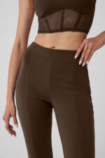 Airbrush High-Waist 7/8 Flutter Legging – Espresso - Image 3