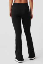 High-Waist 7/8 Zip It Flare Legging – Black - Image 5
