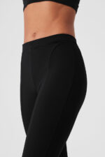 High-Waist 7/8 Zip It Flare Legging – Black - Image 4