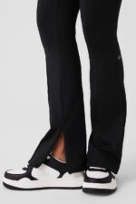 High-Waist 7/8 Zip It Flare Legging – Black - Image 2