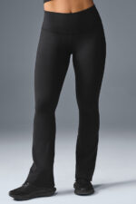Airbrush High-Waist Bootcut Legging – Black - Image 4