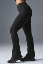 Airbrush High-Waist Bootcut Legging – Black - Image 3