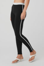 Airbrush High-Waist Streamlined Legging – Black/White - Image 2