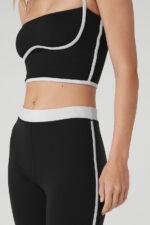 Airbrush High-Waist Streamlined Legging – Black/White - Image 4