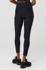 Ribbed Airlift High-Waist 7/8 Enchanted Legging – Black - Image 5