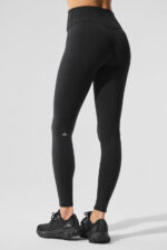 Airbrush Winter Warm High-Waist Nocturne Legging – Black - Image 3