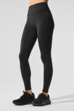 Airbrush Winter Warm High-Waist Nocturne Legging – Black - Image 2