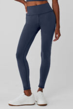 Airbrush Winter Warm High-Waist Nocturne Legging – Navy
