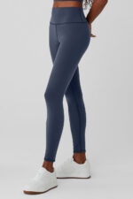Airbrush Winter Warm High-Waist Nocturne Legging – Navy - Image 3