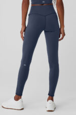 Airbrush Winter Warm High-Waist Nocturne Legging – Navy - Image 2