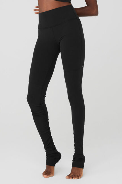 Airbrush High-Waist Highlight Goddess Legging – Black
