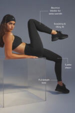 Airlift Winter Warm High-Waist Legging – Black