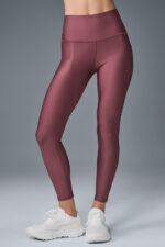 Airlift Winter Warm High-Waist Legging – Burgundy Truffle - Image 3