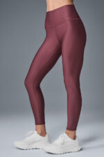 Airlift Winter Warm High-Waist Legging – Burgundy Truffle - Image 4