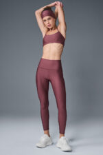 Airlift Winter Warm High-Waist Legging – Burgundy Truffle